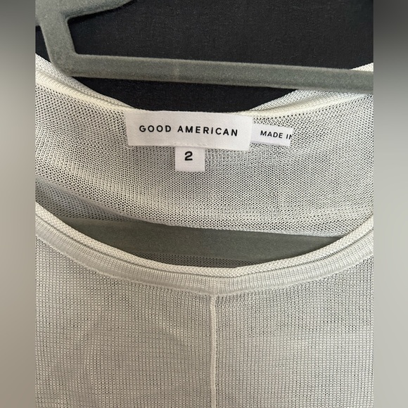 NWT Good Amercian Mesh Top with Peek-A-Boo Back - GA Sz 2 / XS - Picture 6 of 7